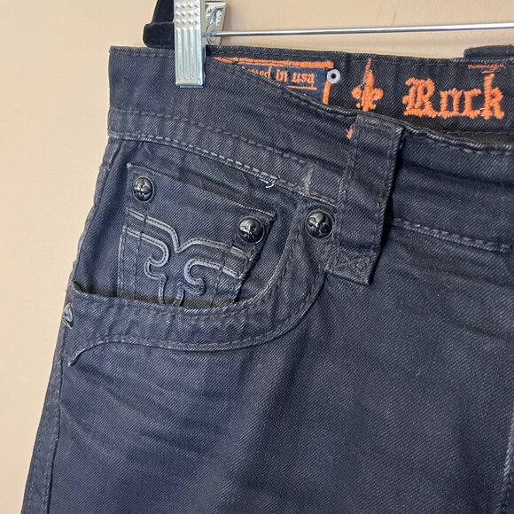Rock Revival Steven Straight Y2K Jeans - Men's Size 33*29 (Fits 36*29) - Picture 3 of 14
